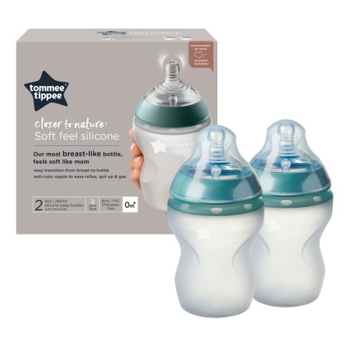 Natural Start Silicone Baby Bottles