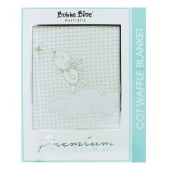 bubba blue wish upon a star cot waffle blanket