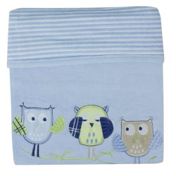 bubba blue boy baby owl velour  blanket
