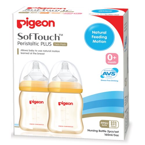 pigeon SofTouch PPSU 160ml Twin