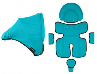 infasecure Arlo Infant Carrier hood and insert Aqua