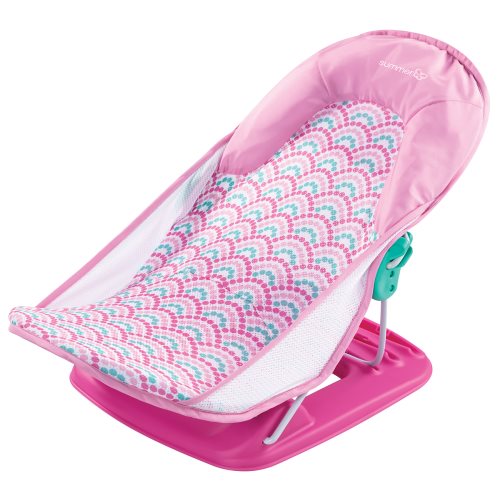 summer infant Deluxe Baby Bather   Pink Bubble copy