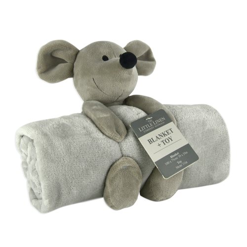 The little linen company Plushtoy+Blanket mouse 