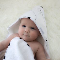 4 polar bear hooded towel baby